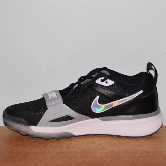 Nike Air Zoom Diamond Elite Turf Baseball Shoes Mens 8.5 Black - Picture 3 of 6